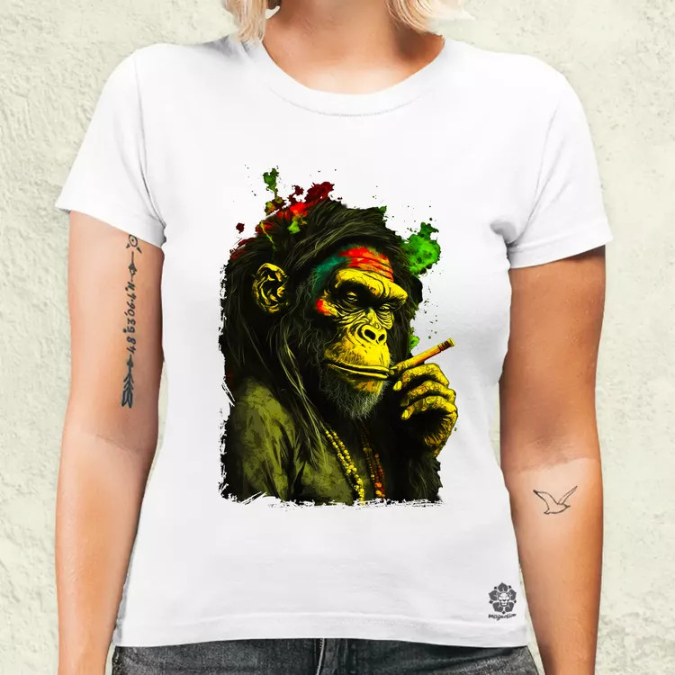Reggae majom v3 női póló