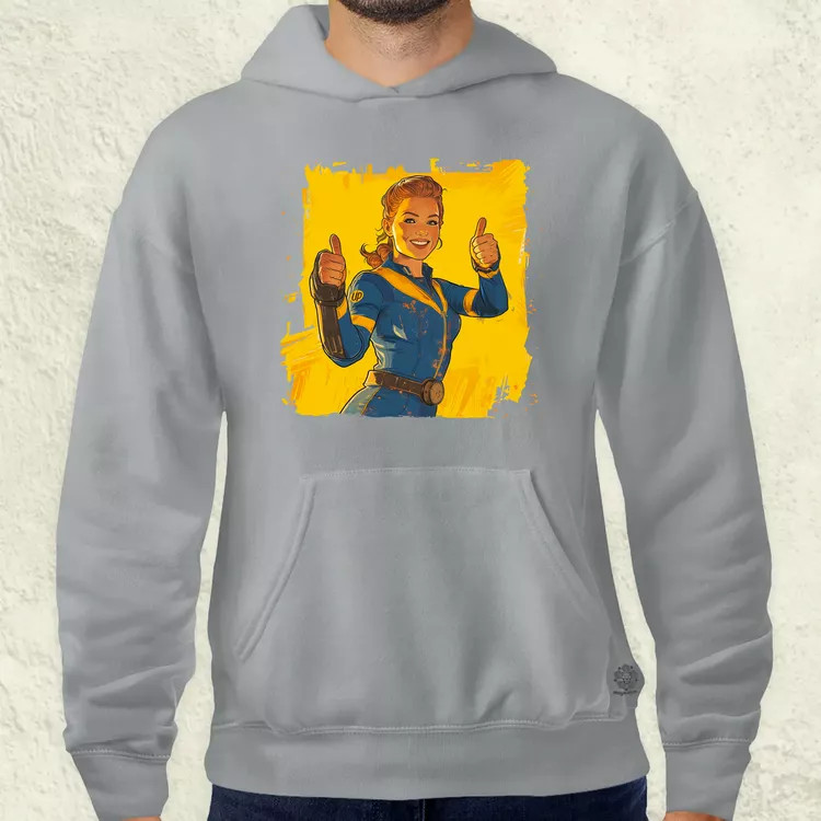 Fallout Lucy fanart v4 férfi pulóver