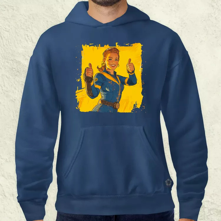 Fallout Lucy fanart v4 férfi pulóver