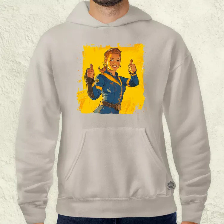Fallout Lucy fanart v4 férfi pulóver