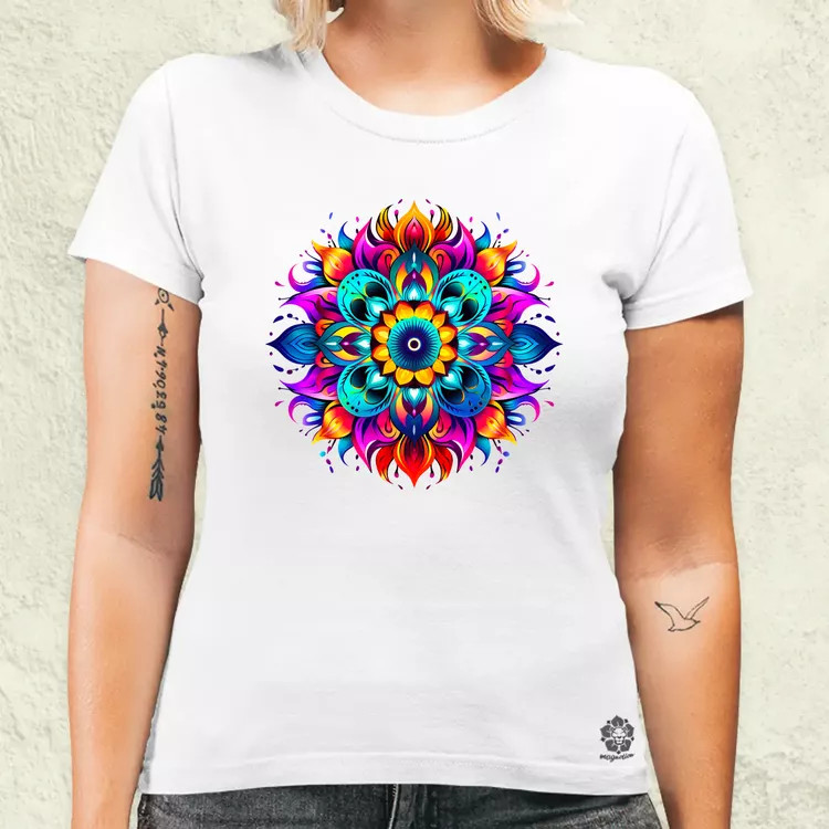 Részletes Mandala v1 női póló