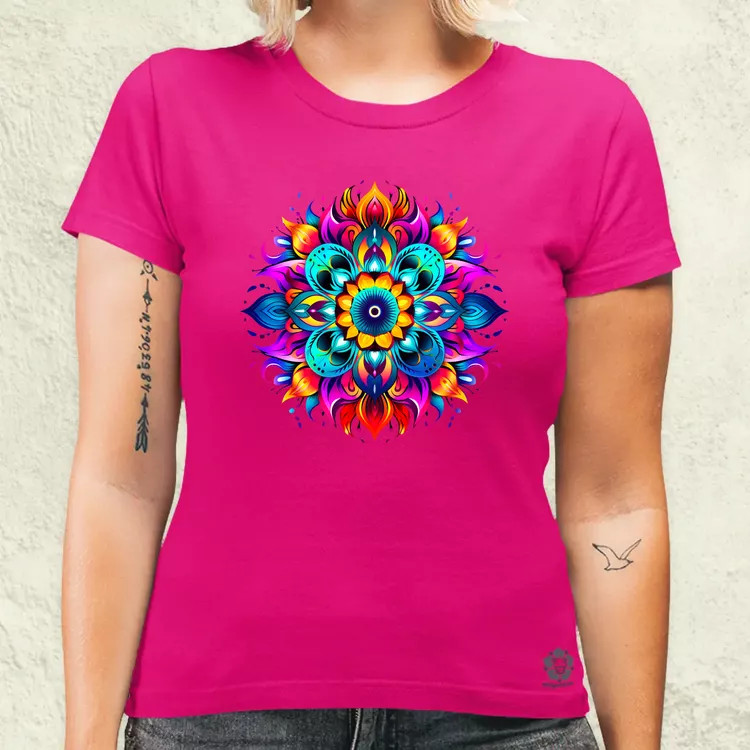 Részletes Mandala v1 női póló