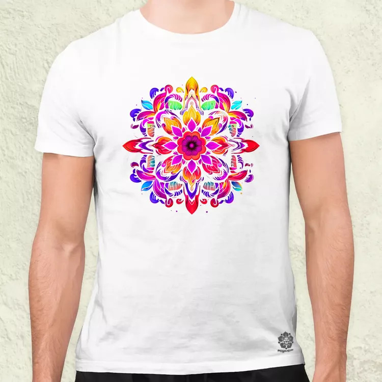 Részletes Mandala v2 férfi póló