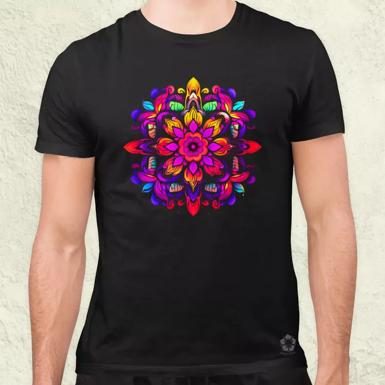 Részletes Mandala v2 férfi póló