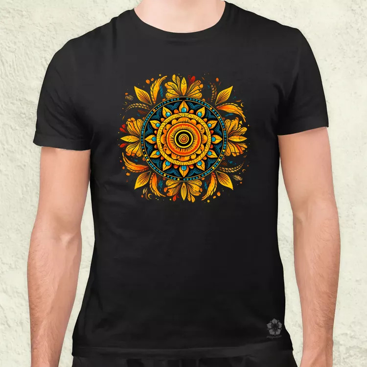Részletes Mandala v3 férfi póló