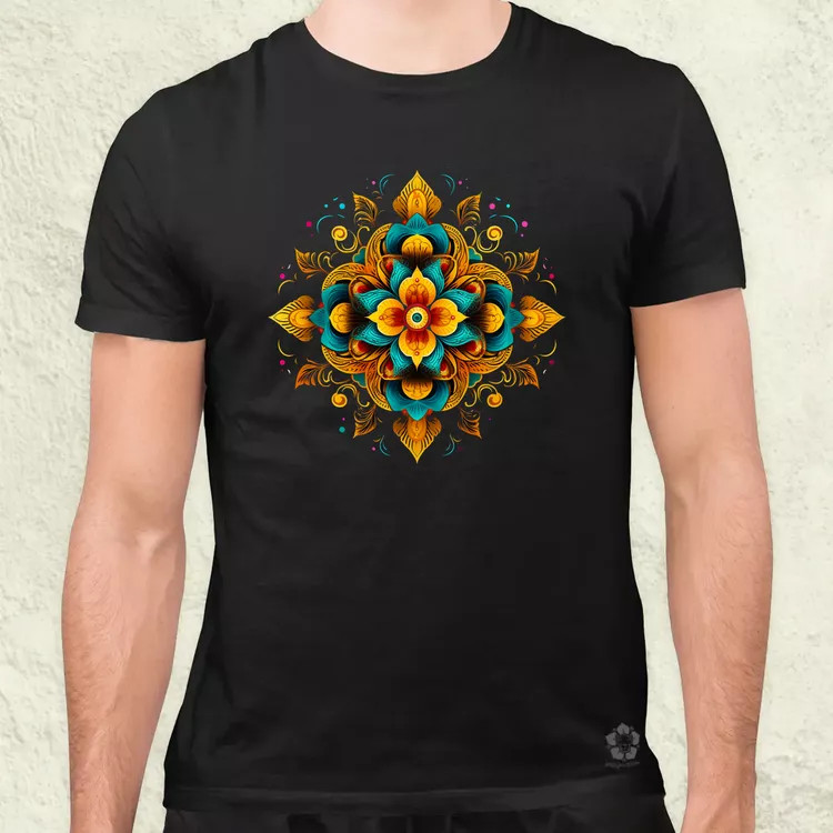 Részletes Mandala v4 férfi póló