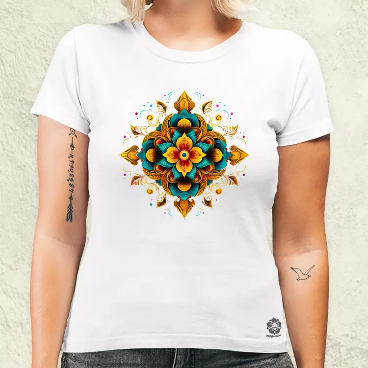 Részletes Mandala v4 női póló