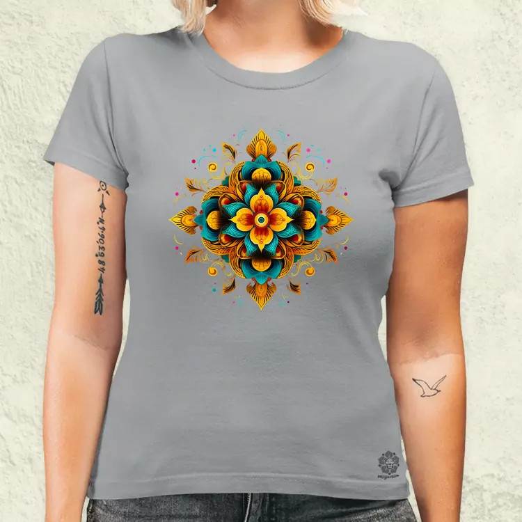 Részletes Mandala v4 női póló