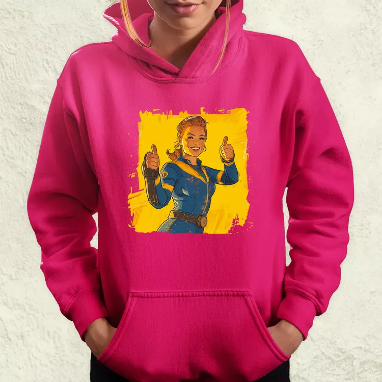 Fallout Lucy fanart v4 női pulóver