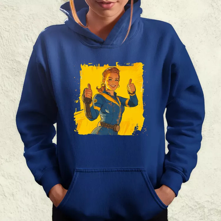 Fallout Lucy fanart v4 női pulóver