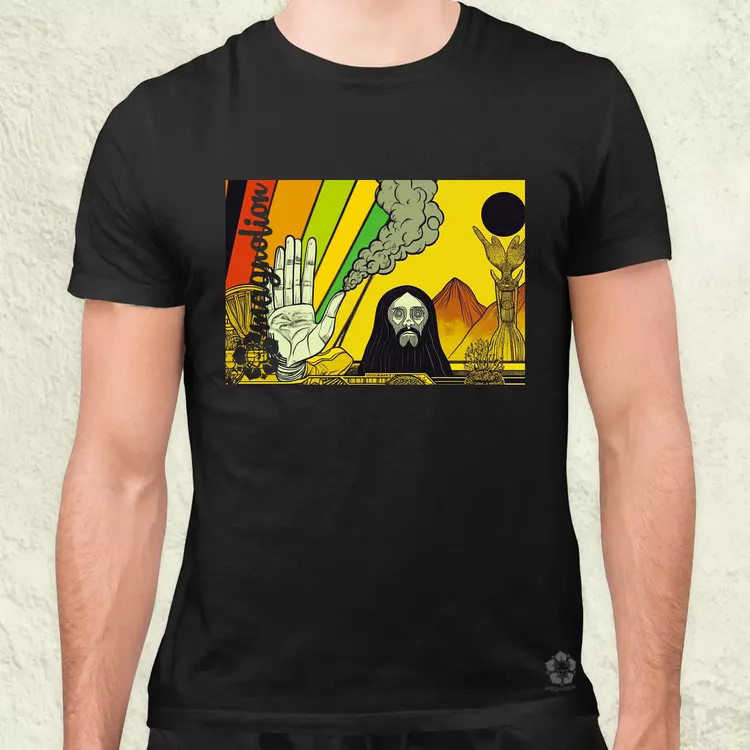 Spirituális béke v19 férfi póló