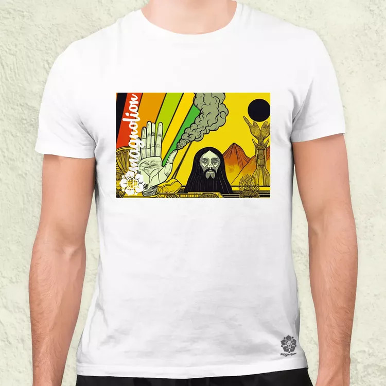 Spirituális béke v19 férfi póló