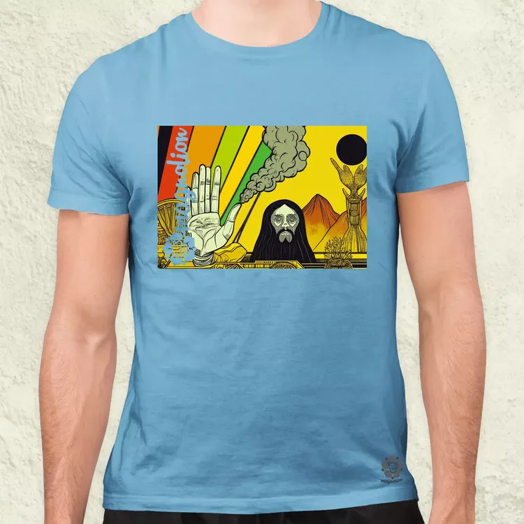 Spirituális béke v19 férfi póló