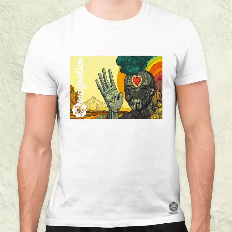 Spirituális béke v2 férfi póló