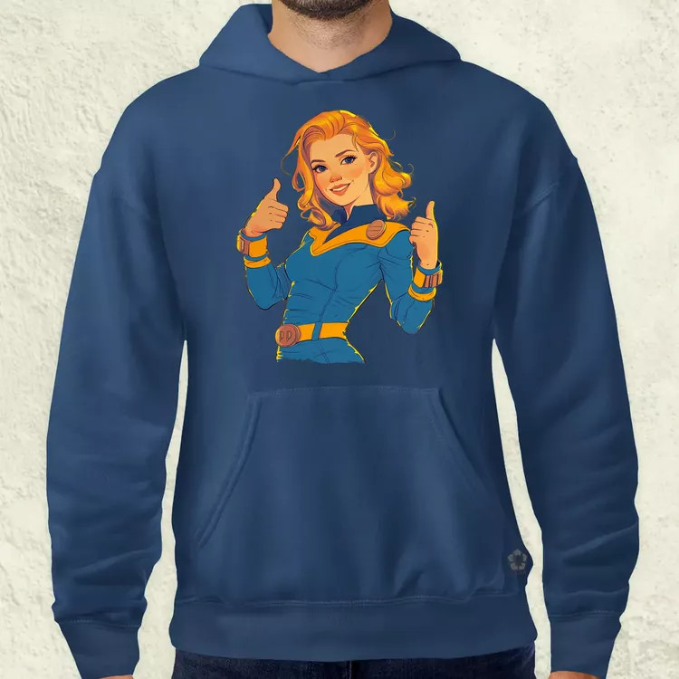 Fallout Lucy fanart v6 férfi pulóver