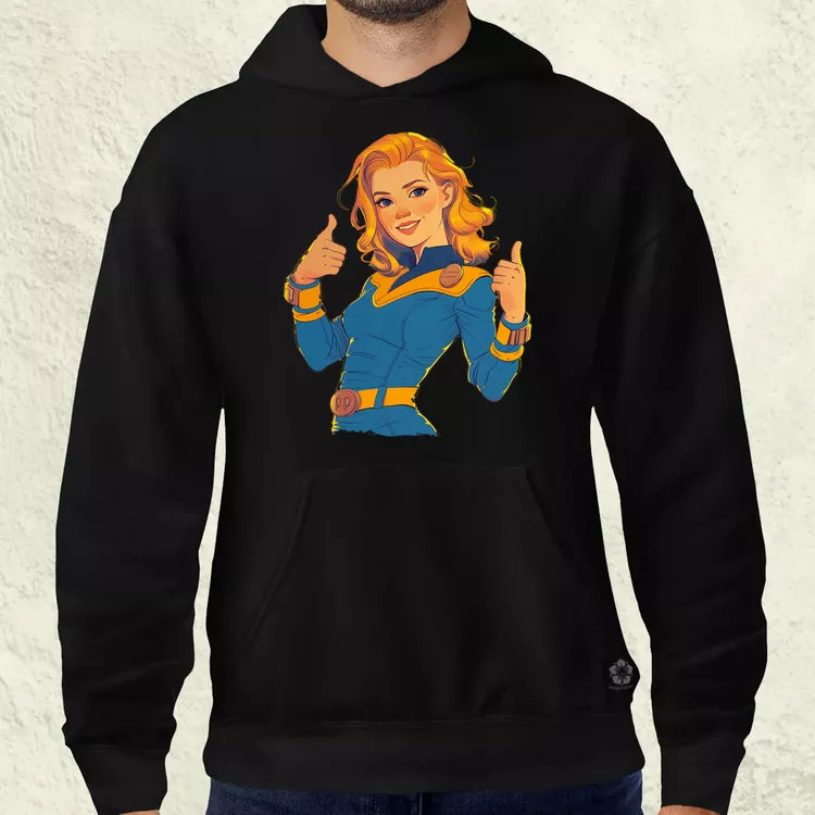 Fallout Lucy fanart v6 férfi pulóver