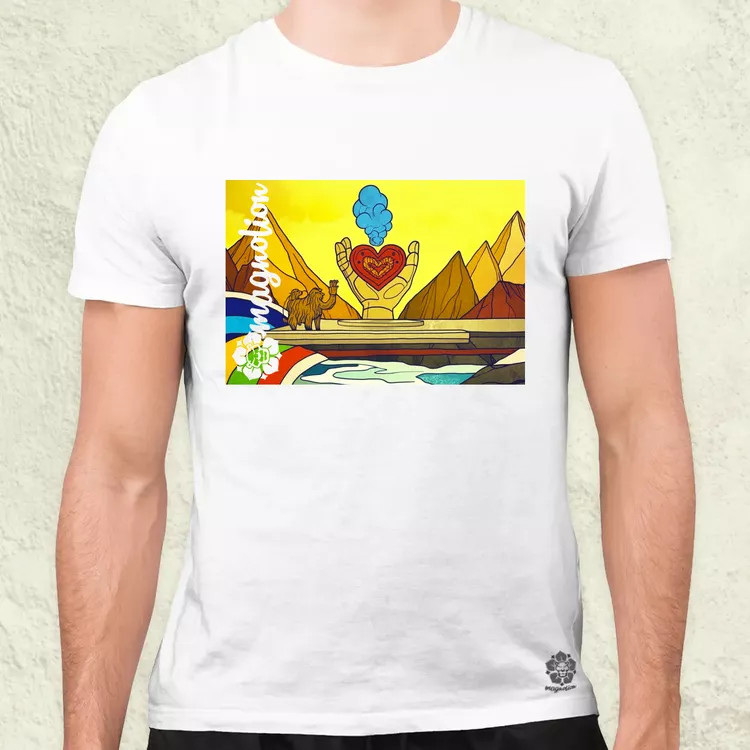 Spirituális béke v3 férfi póló