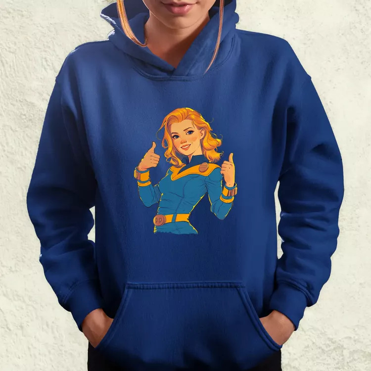 Fallout Lucy fanart v6 női pulóver