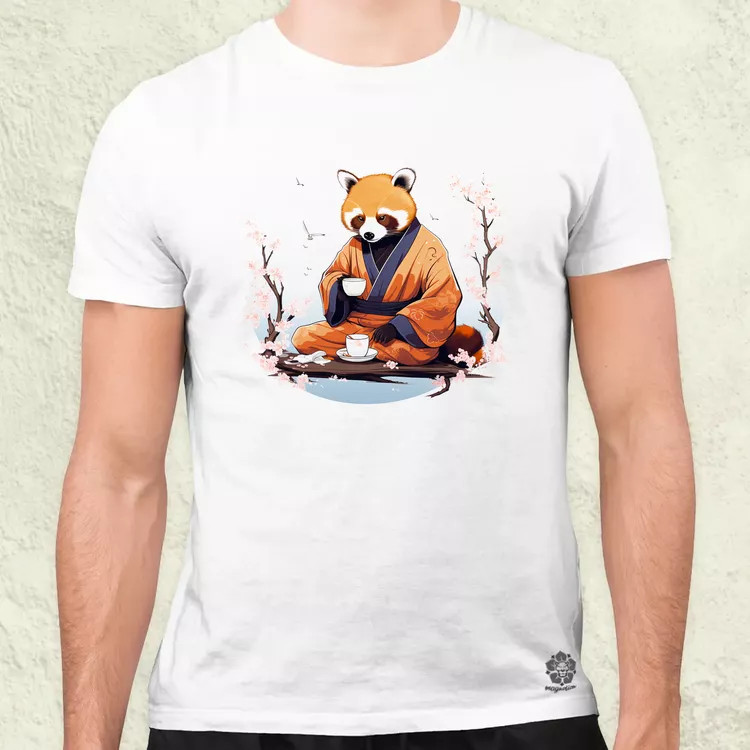 Vörös panda teázik v1 férfi póló