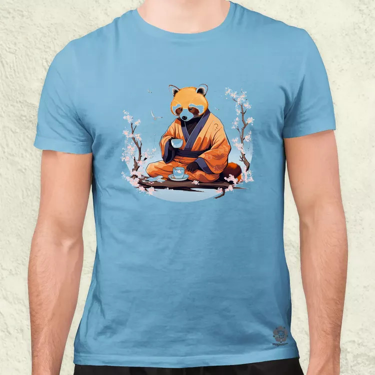 Vörös panda teázik v1 férfi póló