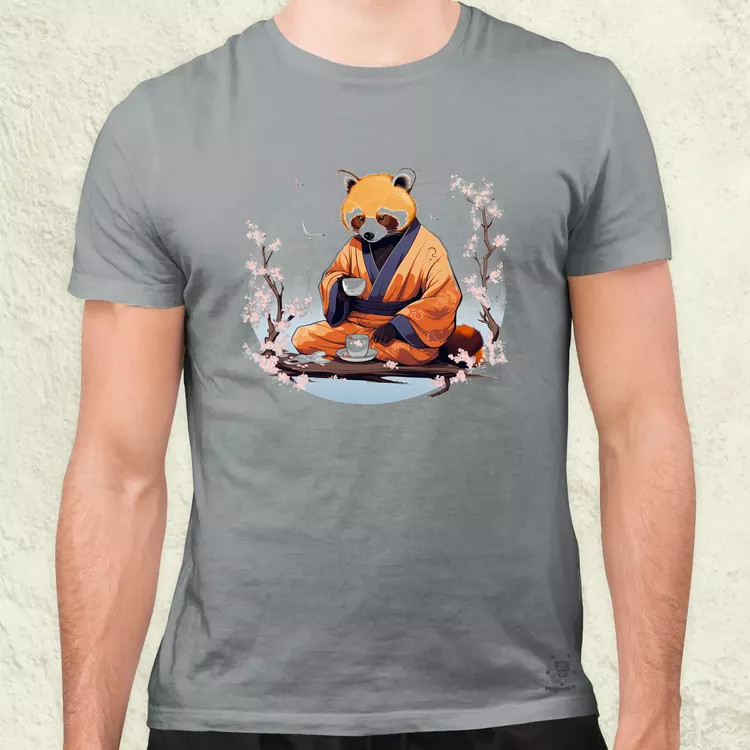 Vörös panda teázik v1 férfi póló
