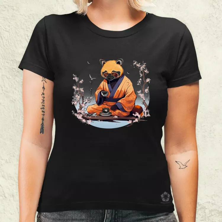 Vörös panda teázik v1 női póló