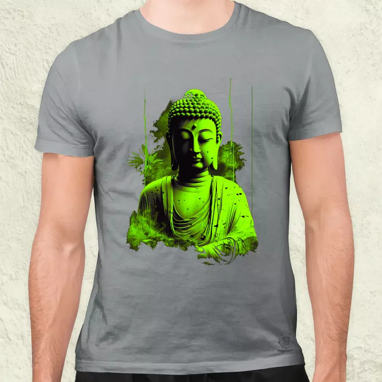 Zöld Buddha férfi póló