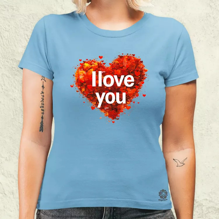 I love U v1 női póló