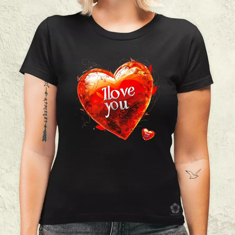 I love U v2 női póló