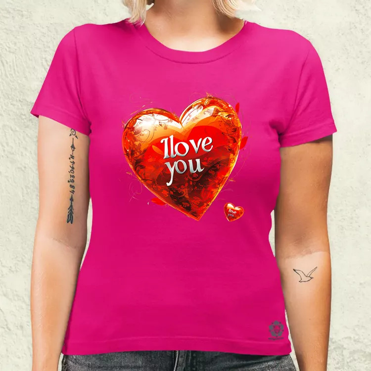 I love U v2 női póló