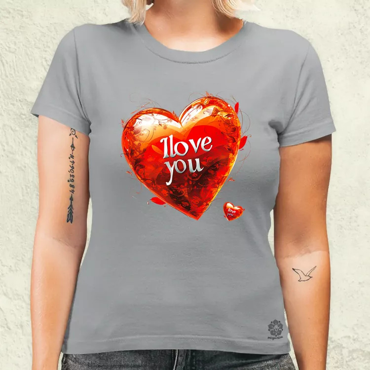 I love U v2 női póló