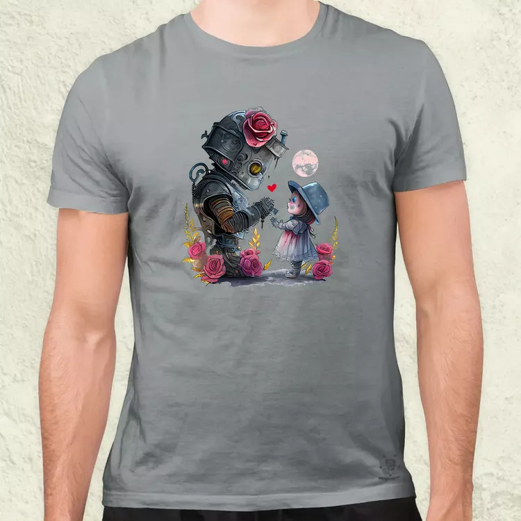 Steampunk szerelem v1 férfi póló