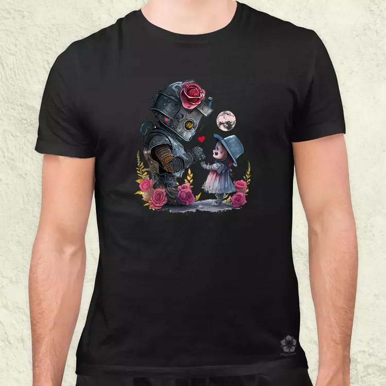 Steampunk szerelem v1 férfi póló