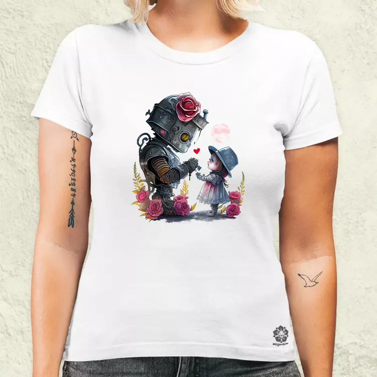 Steampunk szerelem v1 női póló