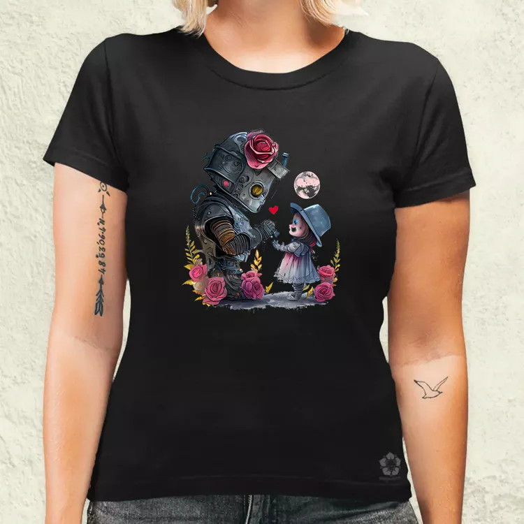 Steampunk szerelem v1 női póló