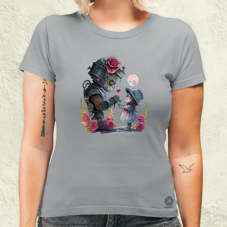 Steampunk szerelem v1 női póló