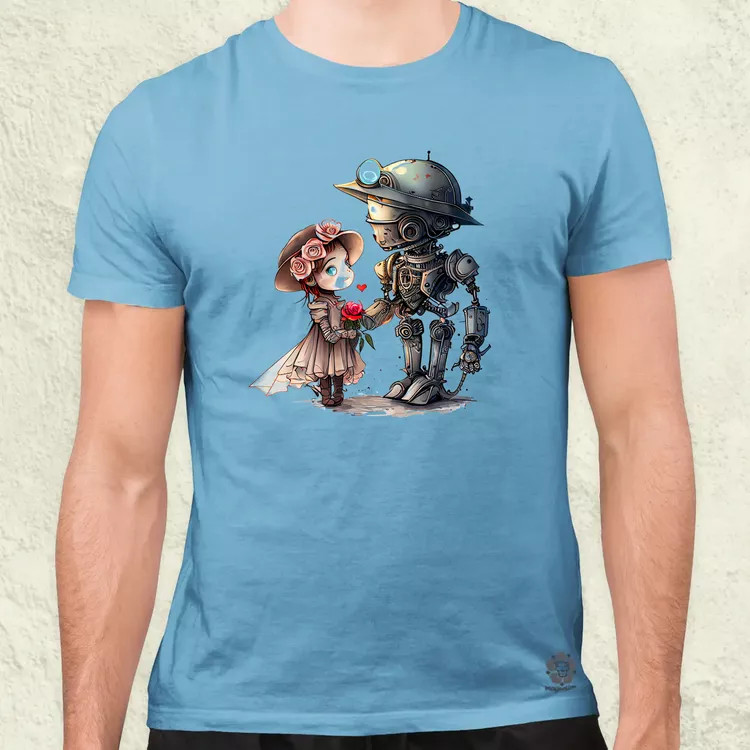 Steampunk szerelem v2 férfi póló