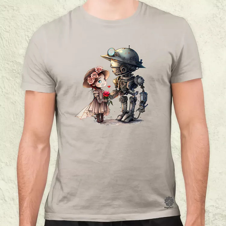 Steampunk szerelem v2 férfi póló