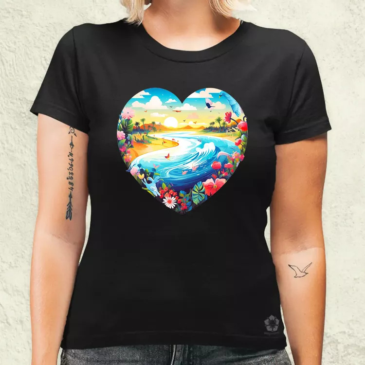 Strand szív v3 női póló