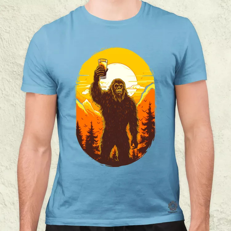 Bigfoot sörrel v1 férfi póló
