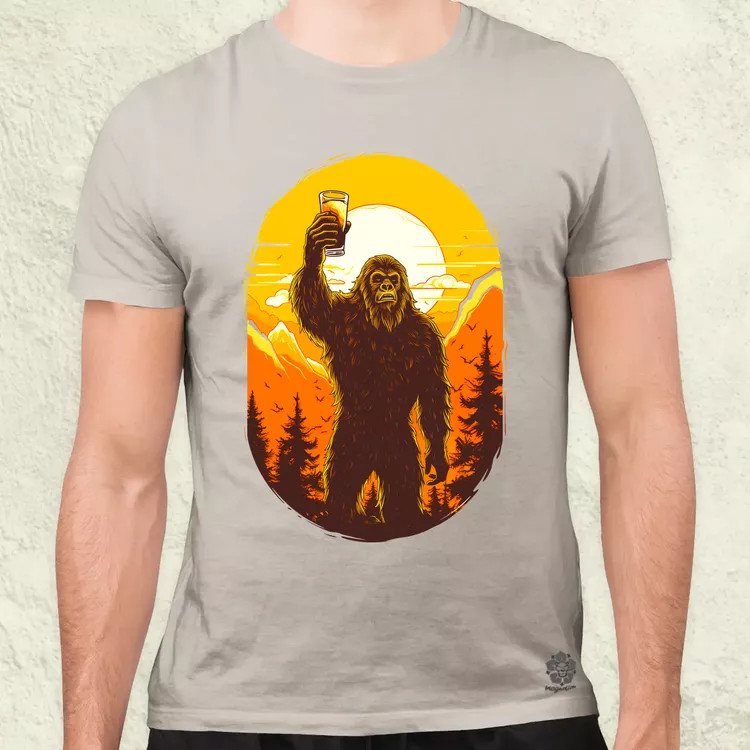 Bigfoot sörrel v1 férfi póló