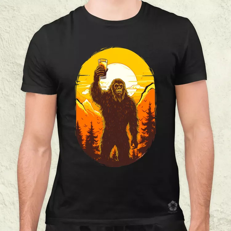 Bigfoot sörrel v1 férfi póló