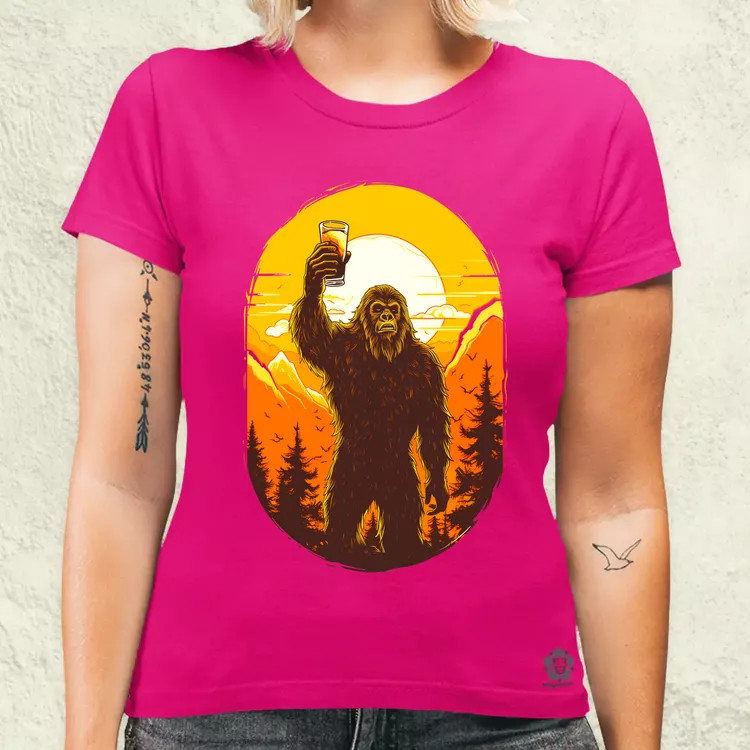 Bigfoot sörrel v1 női póló