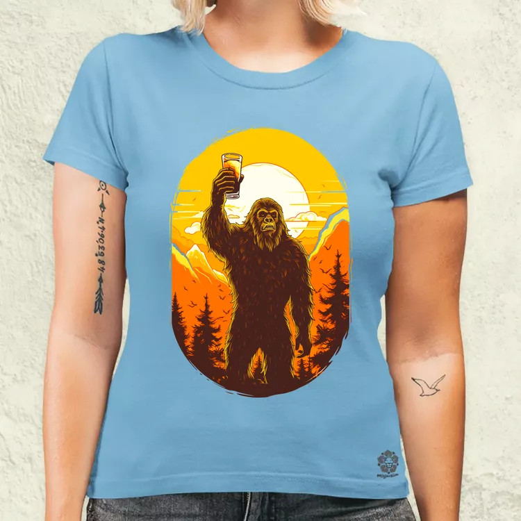 Bigfoot sörrel v1 női póló