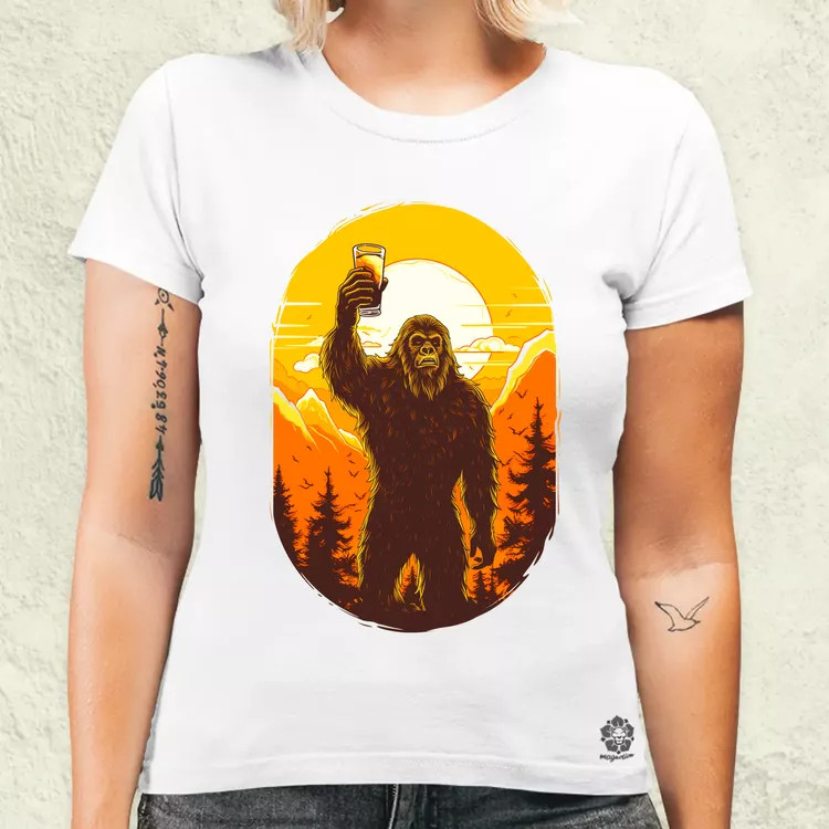 Bigfoot sörrel v1 női póló
