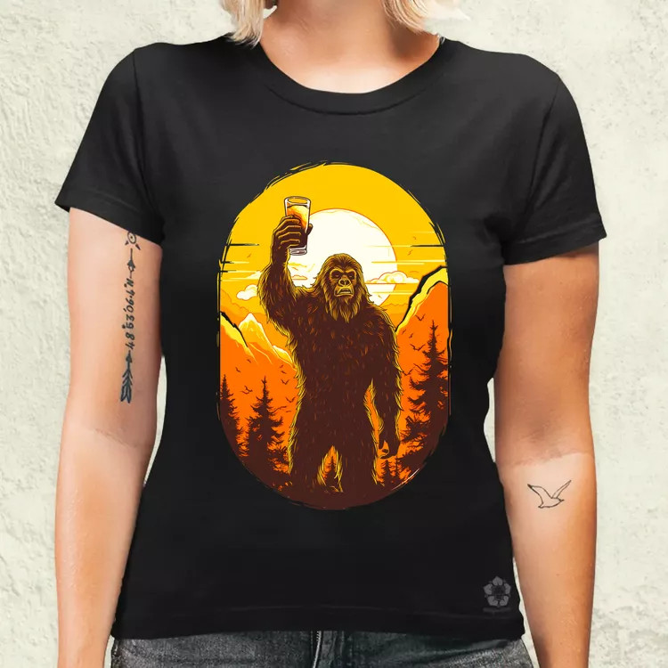 Bigfoot sörrel v1 női póló