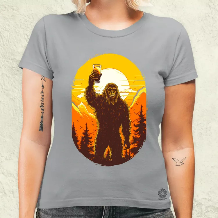 Bigfoot sörrel v1 női póló