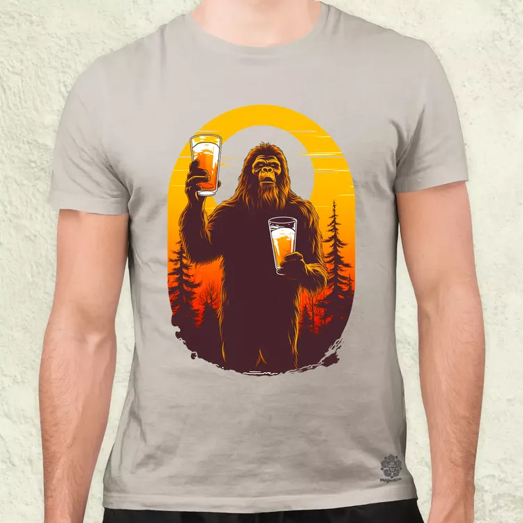 Bigfoot sörrel v2 férfi póló