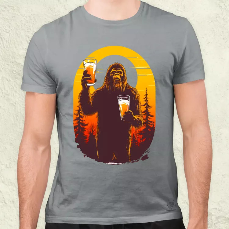 Bigfoot sörrel v2 férfi póló
