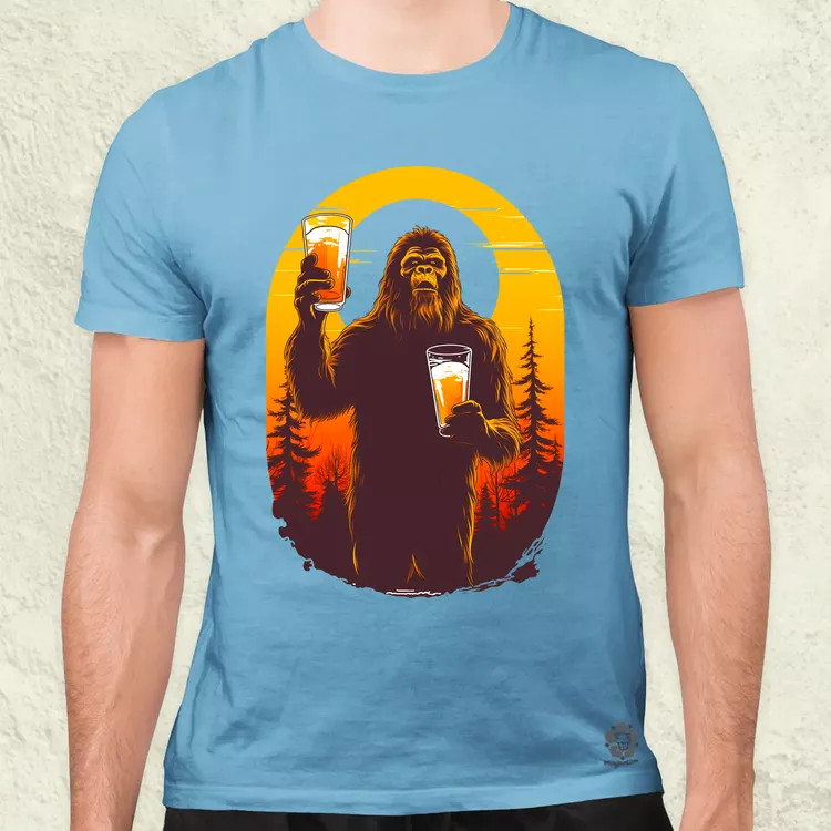 Bigfoot sörrel v2 férfi póló
